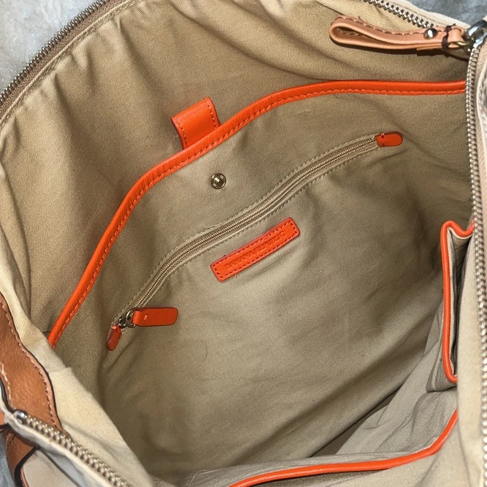 Men's Beige and Tan Travel Tote Bag - Classic Carryall